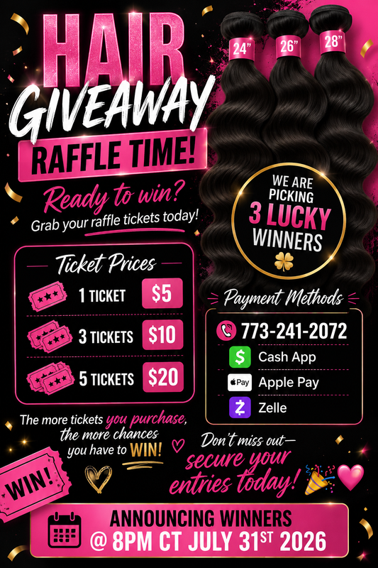 $5 HAIR RAFFLE GIVEAWAY